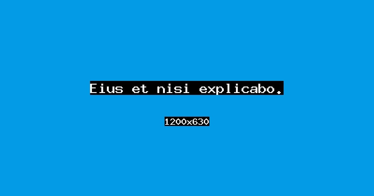Event cover: Eius et nisi explicabo.