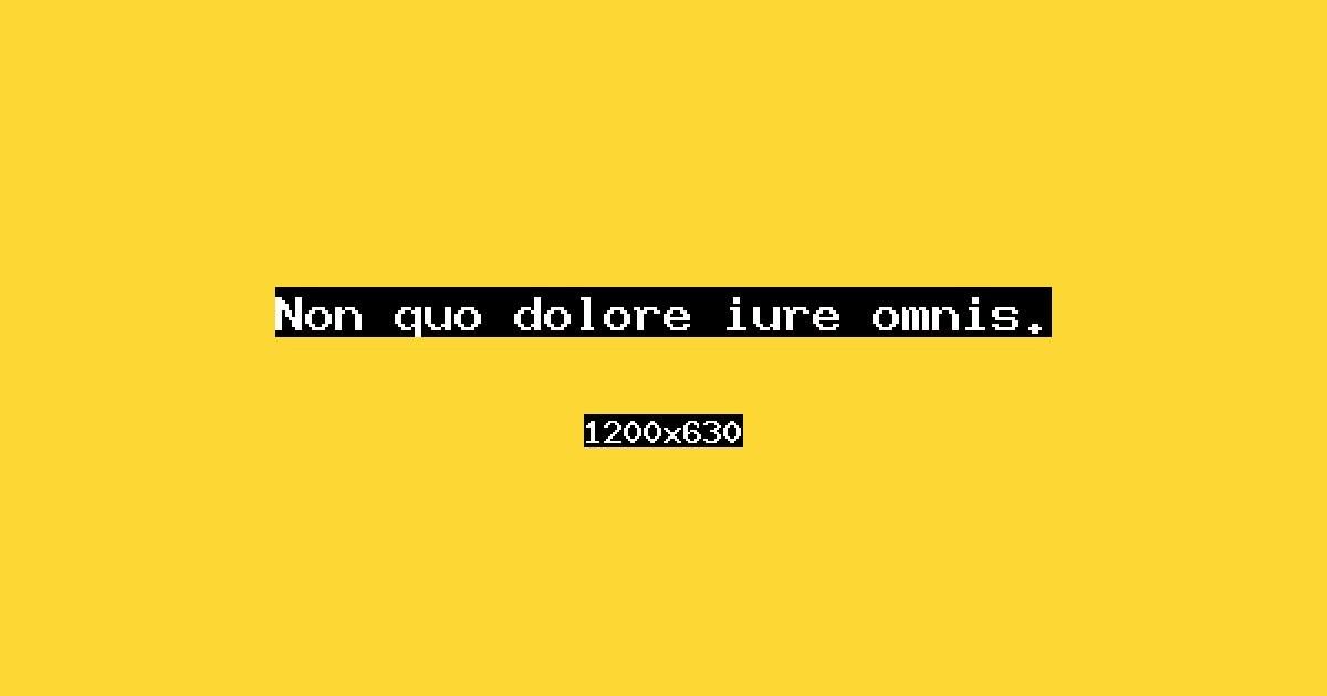 Event cover: Non quo dolore iure omnis.